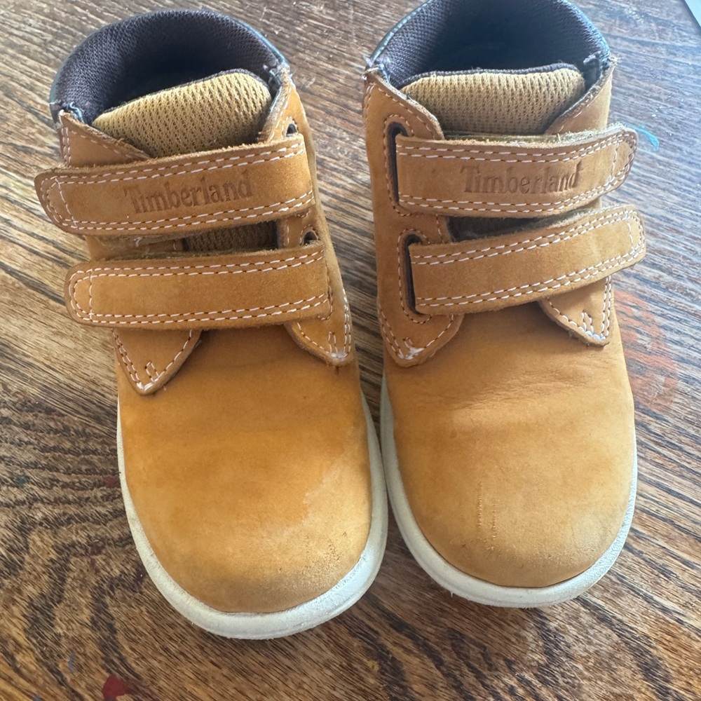 Timberland Kids Brown Strap Boots